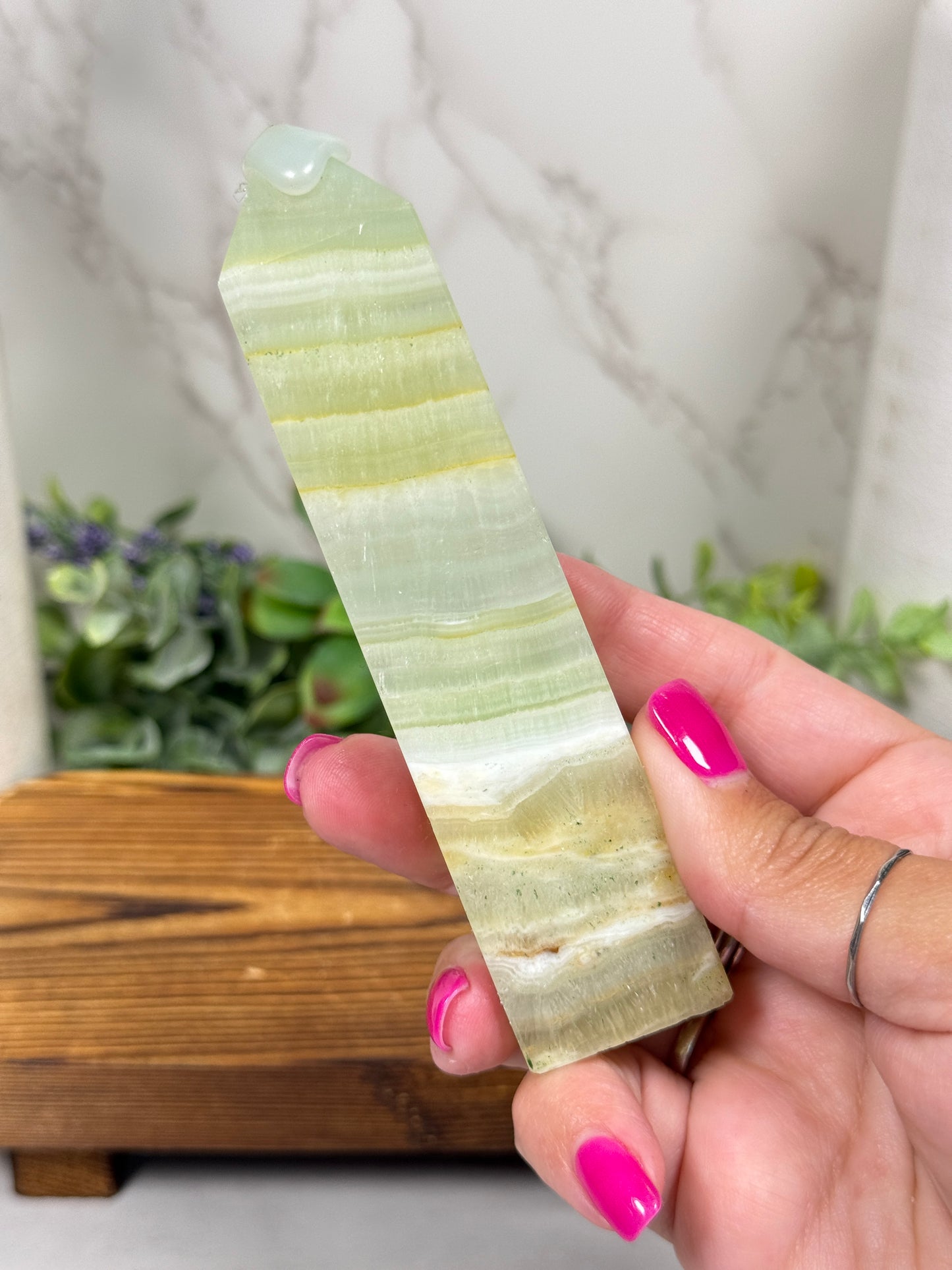 Pistachio Calcite Towers