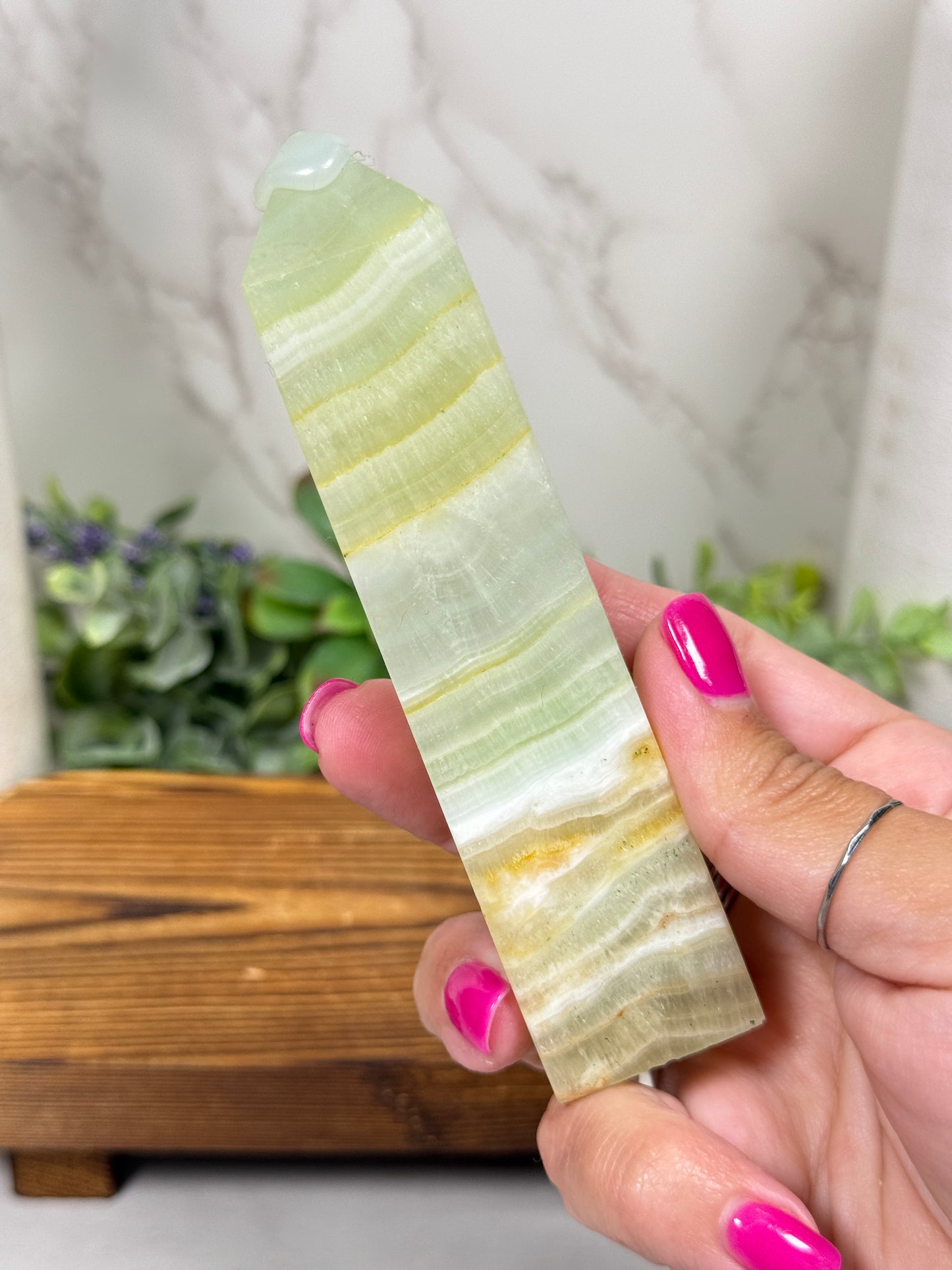 Pistachio Calcite Towers