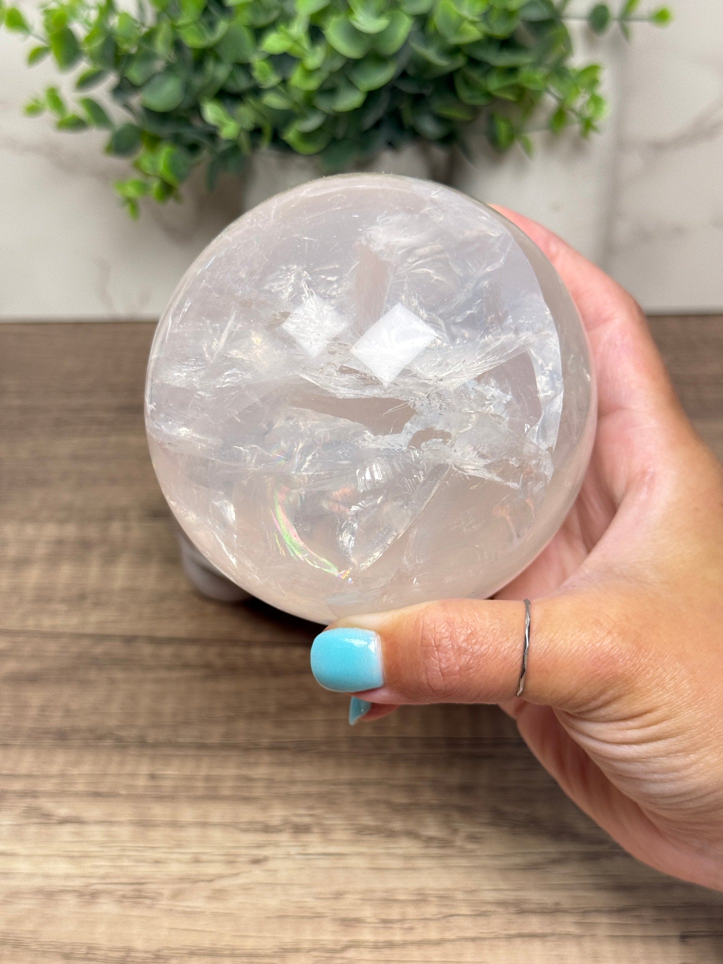 Gemmy Rose Quartz Spheres