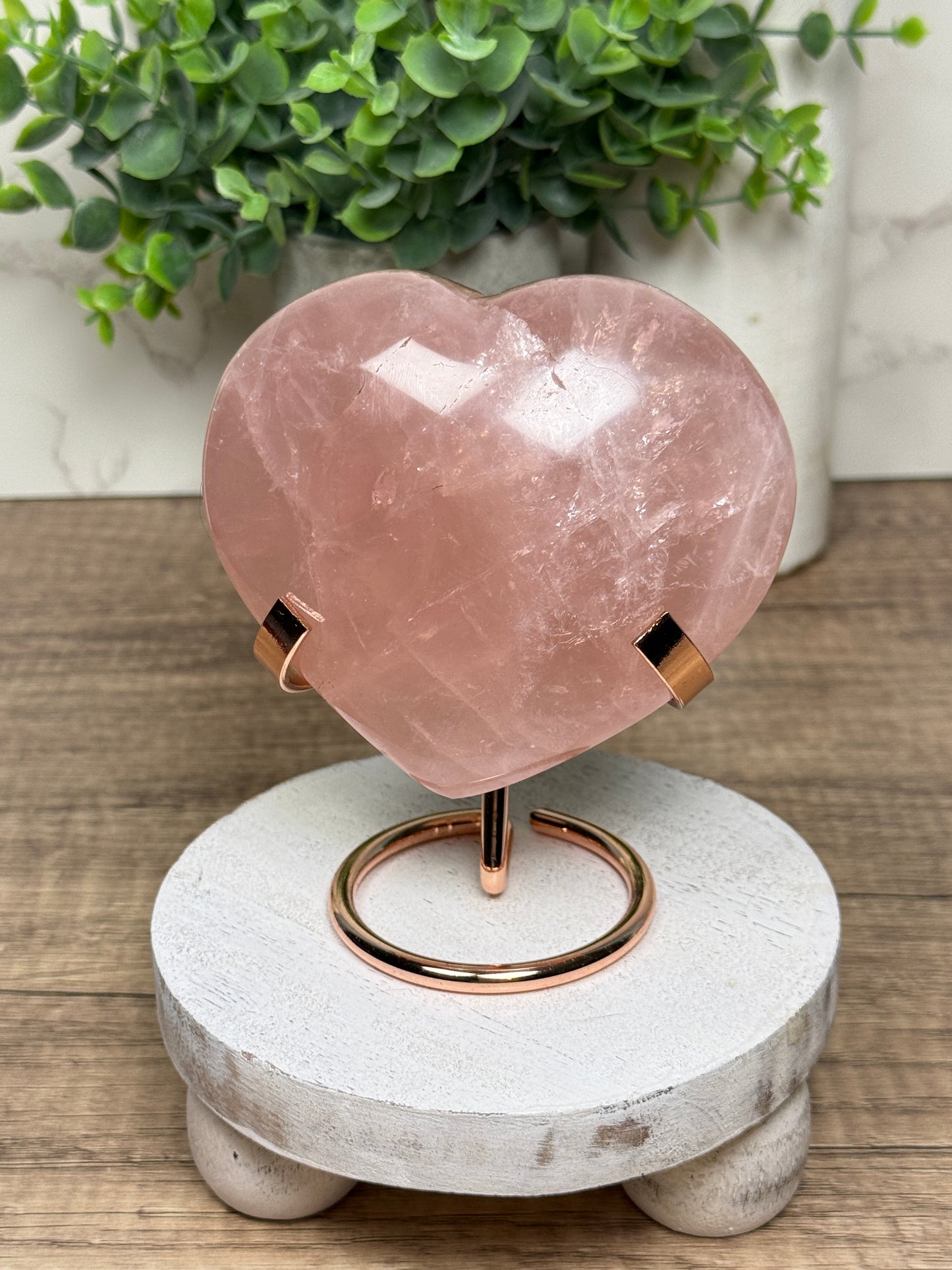 Pink Rose Quartz Heart
