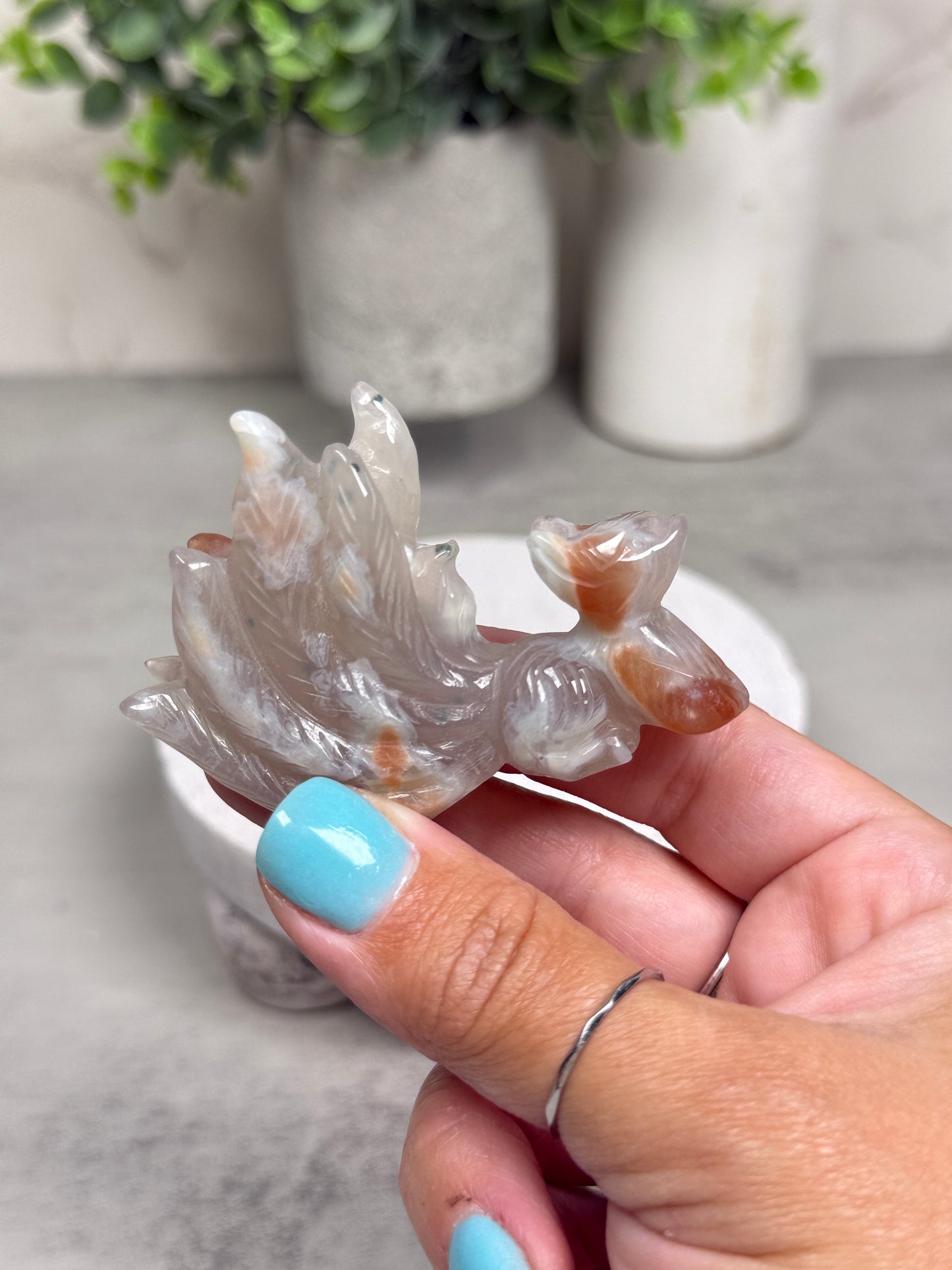 Flower Agate 9 Tails - You Pick!