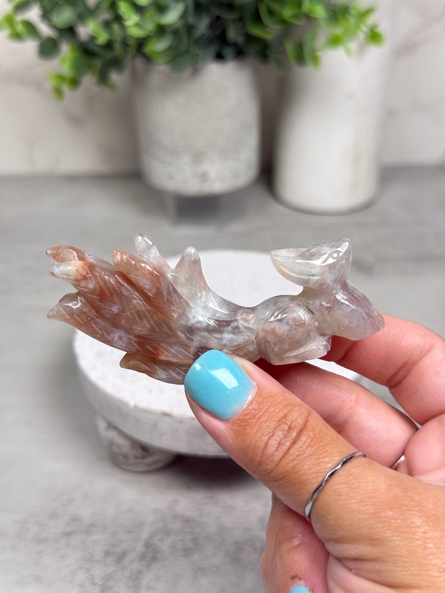 Flower Agate 9 Tails - You Pick!