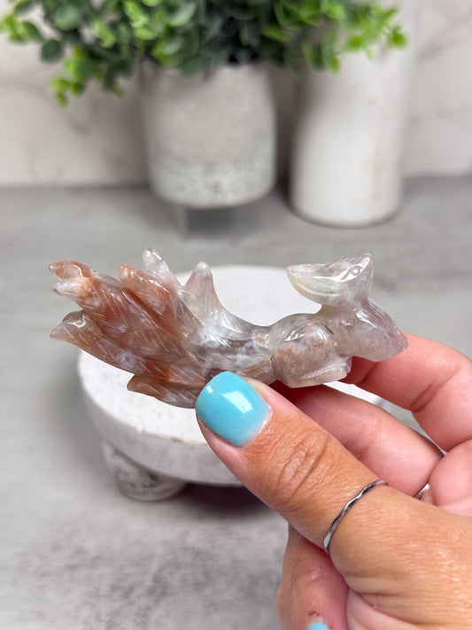 Flower Agate 9 Tails - You Pick!