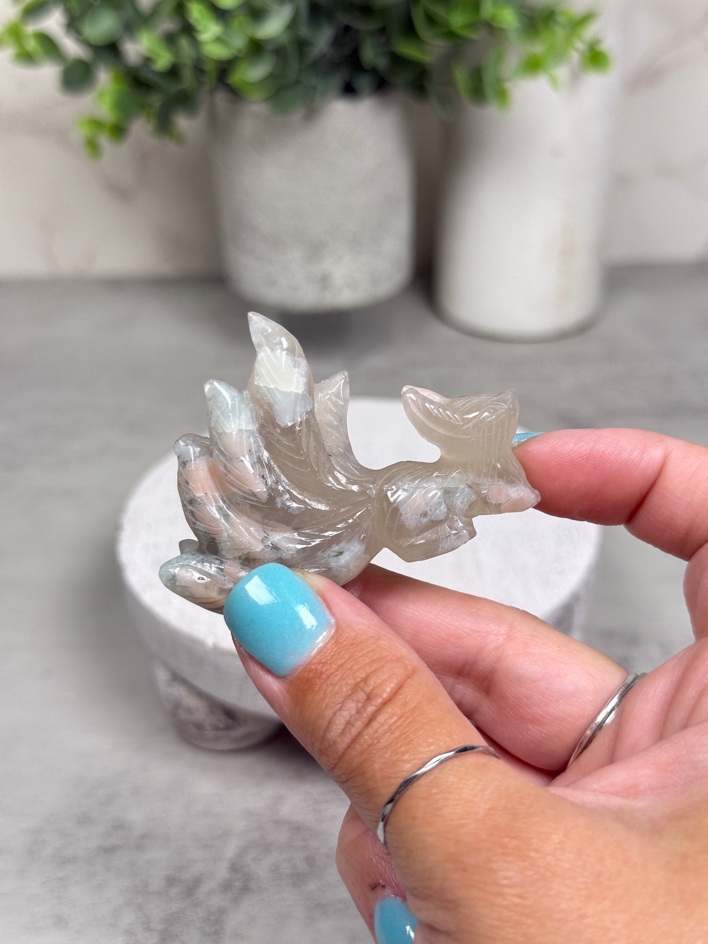 Flower Agate 9 Tails - You Pick!