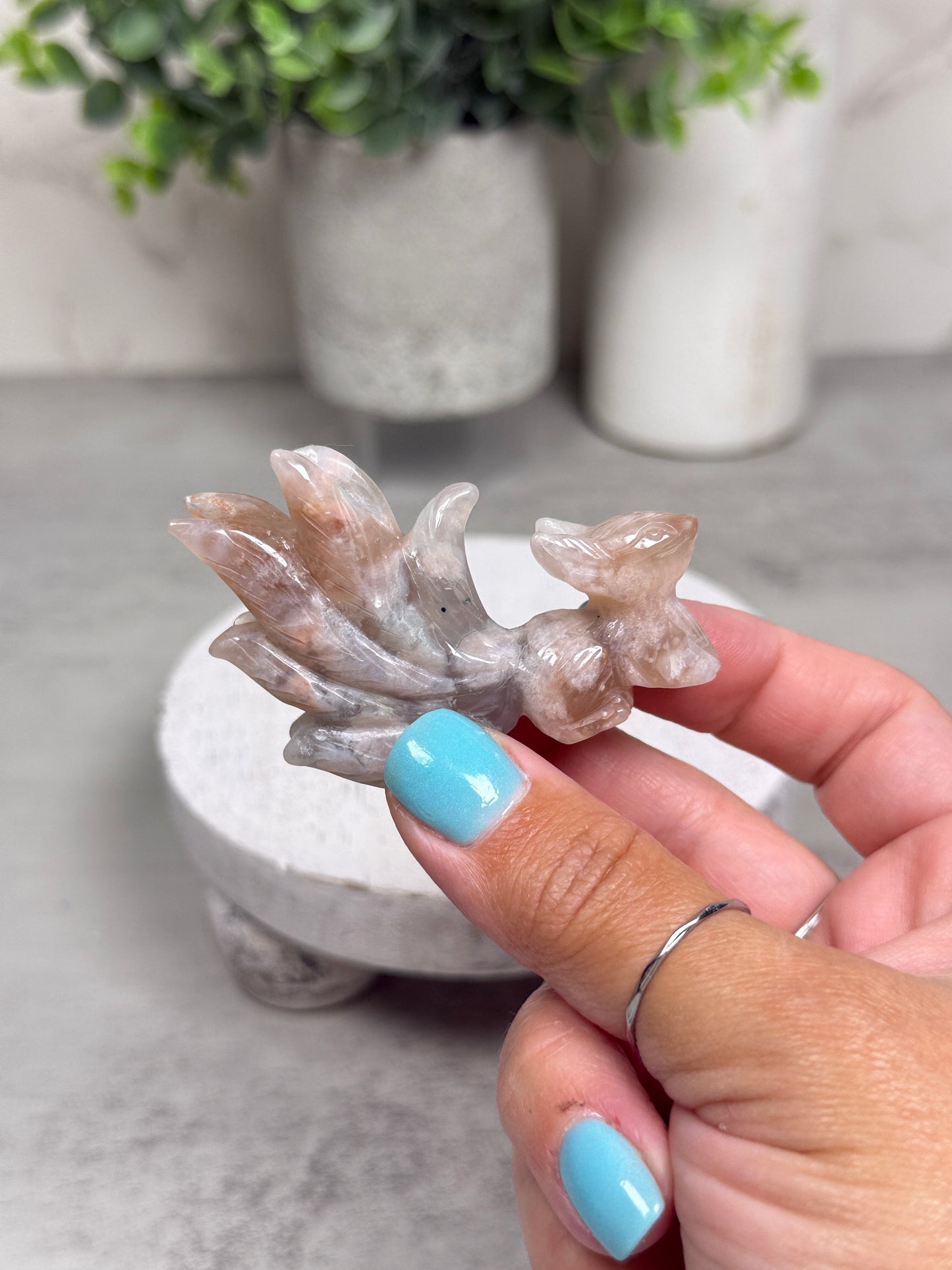 Flower Agate 9 Tails - You Pick!