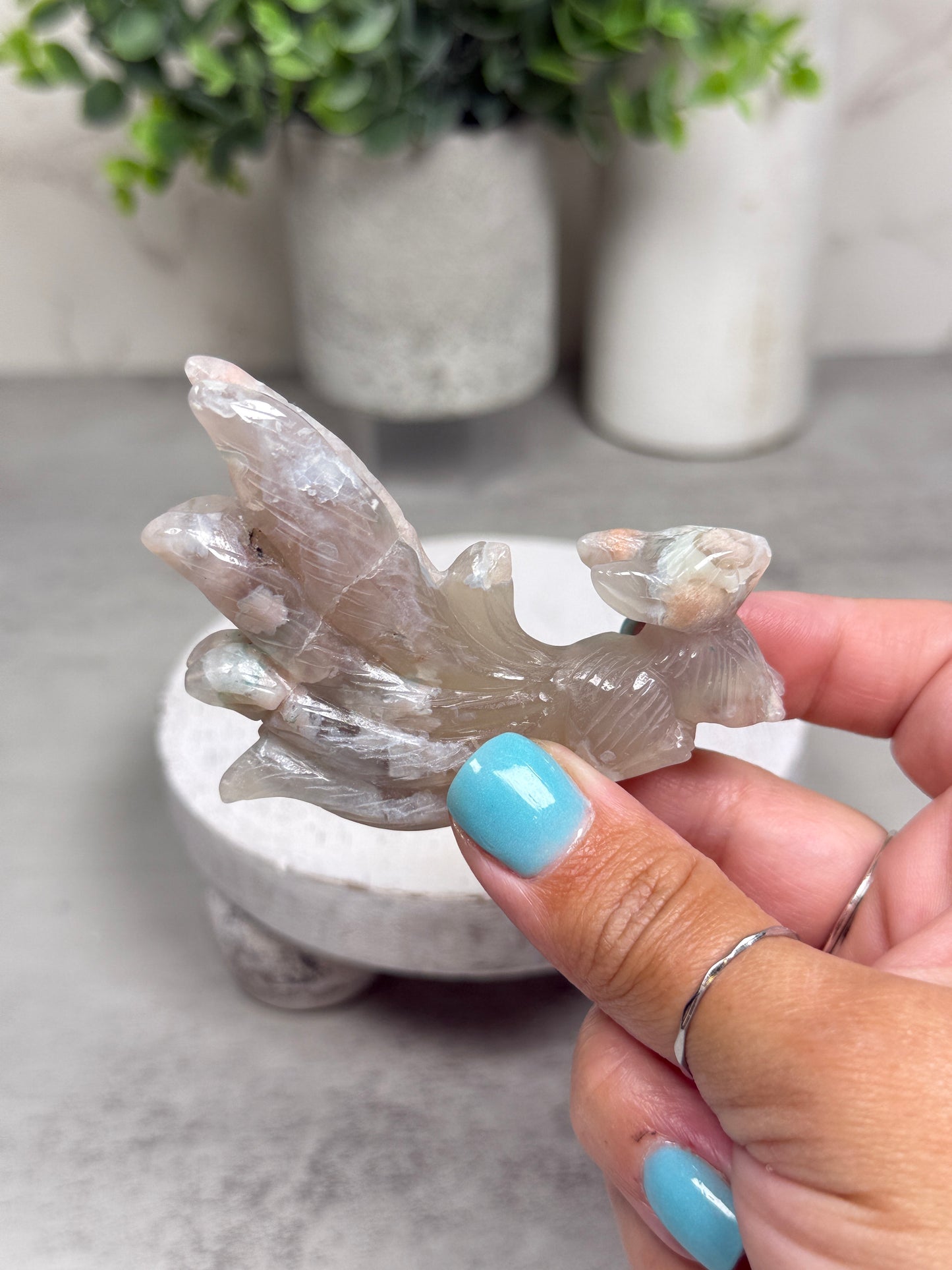 Flower Agate 9 Tails - You Pick!