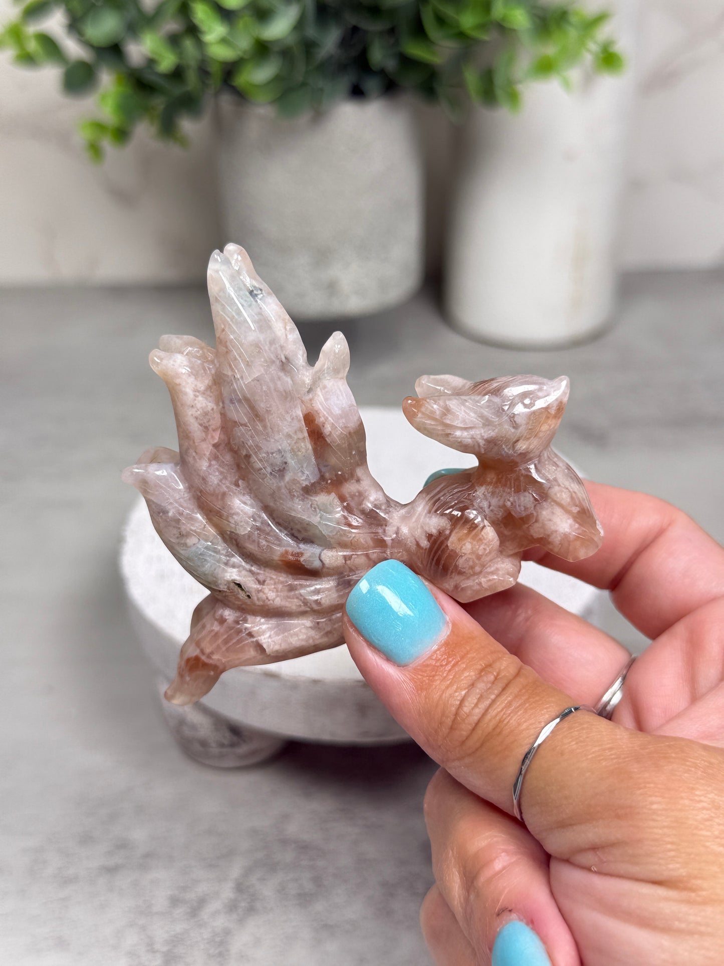 Flower Agate 9 Tails - You Pick!