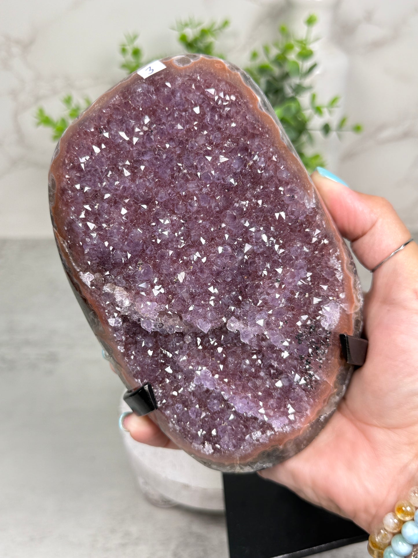 Berry Amethyst on Stand from Uruguay