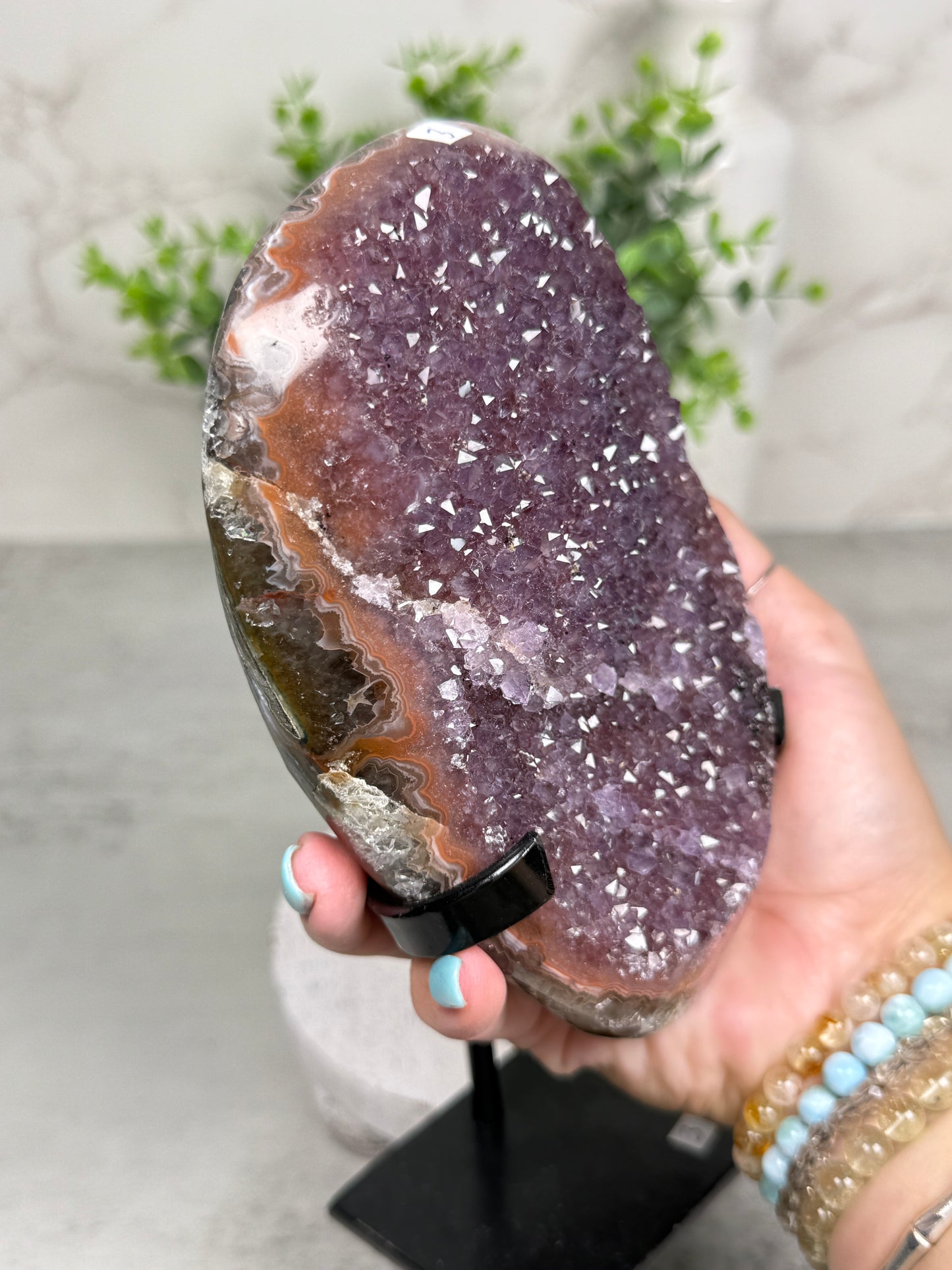Berry Amethyst on Stand from Uruguay