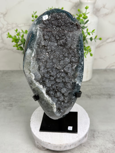 Black Amethyst on Stand from Uruguay