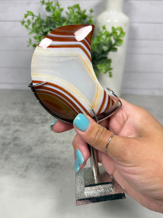 Banded Carnelian Moon | Luna