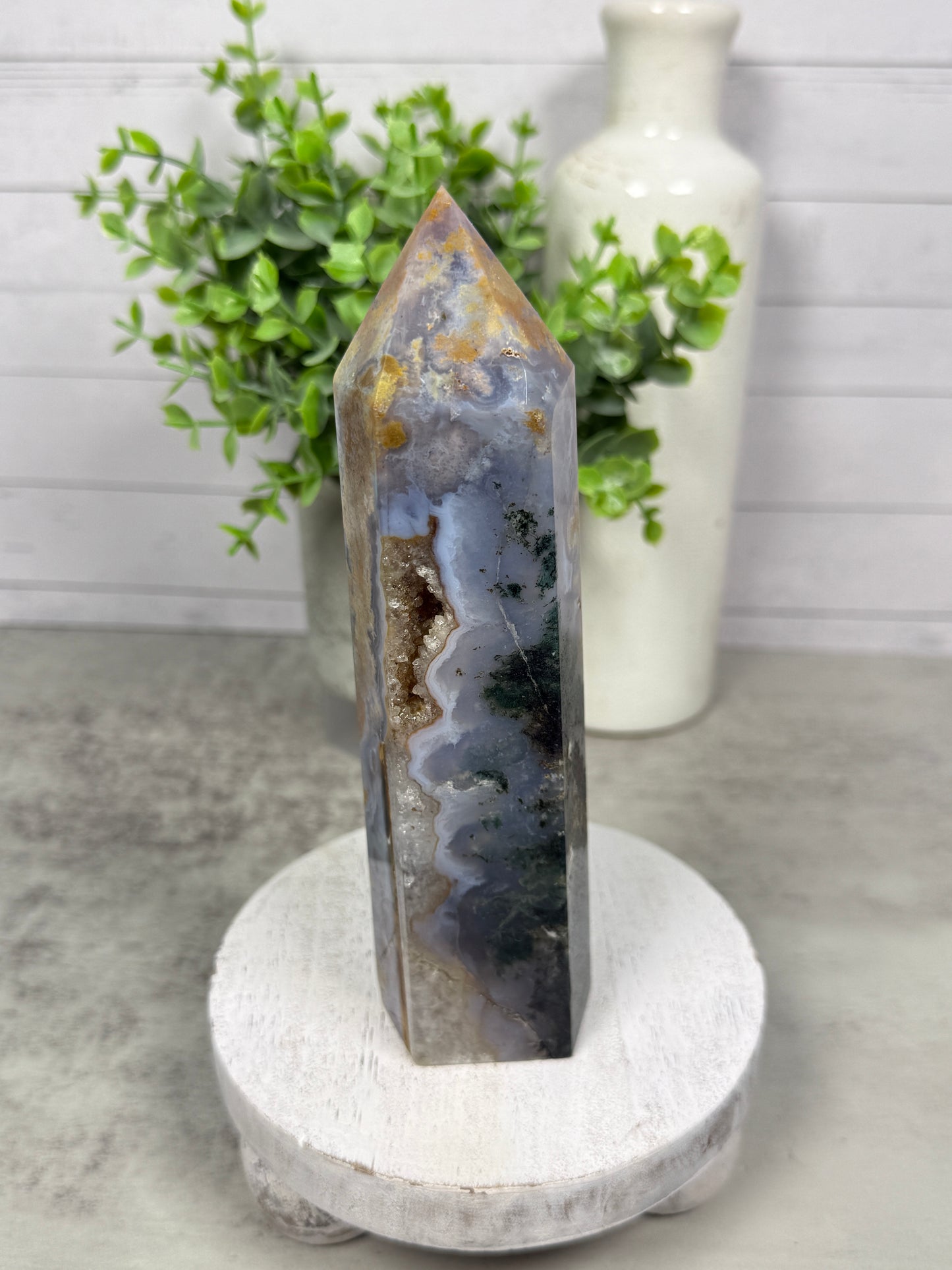 Imperfect 4 Season Moss Agate Tower