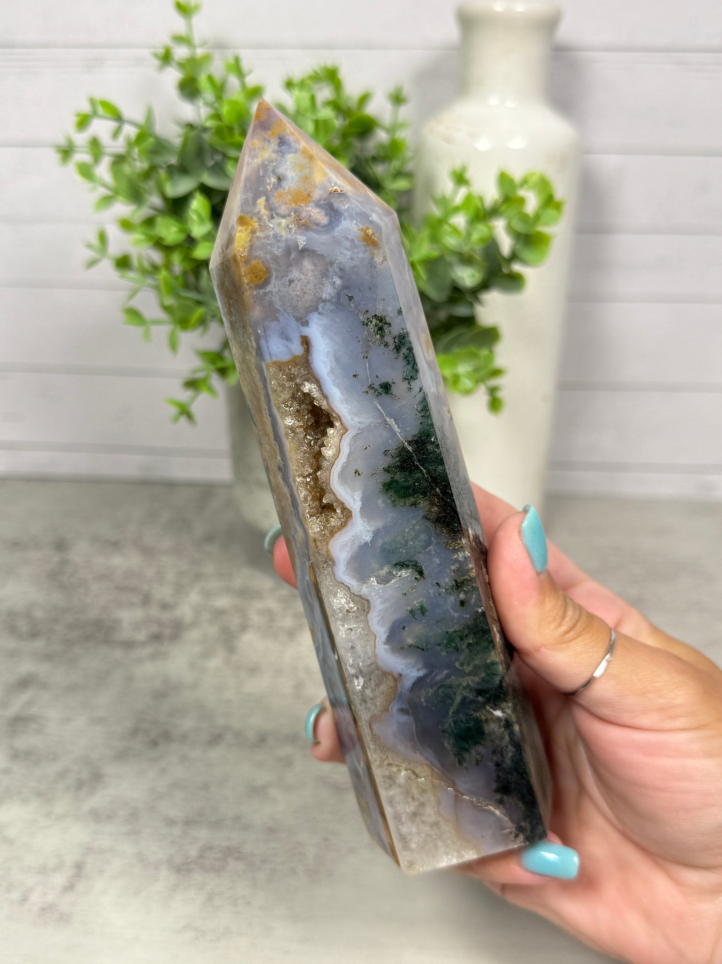 Imperfect 4 Season Moss Agate Tower