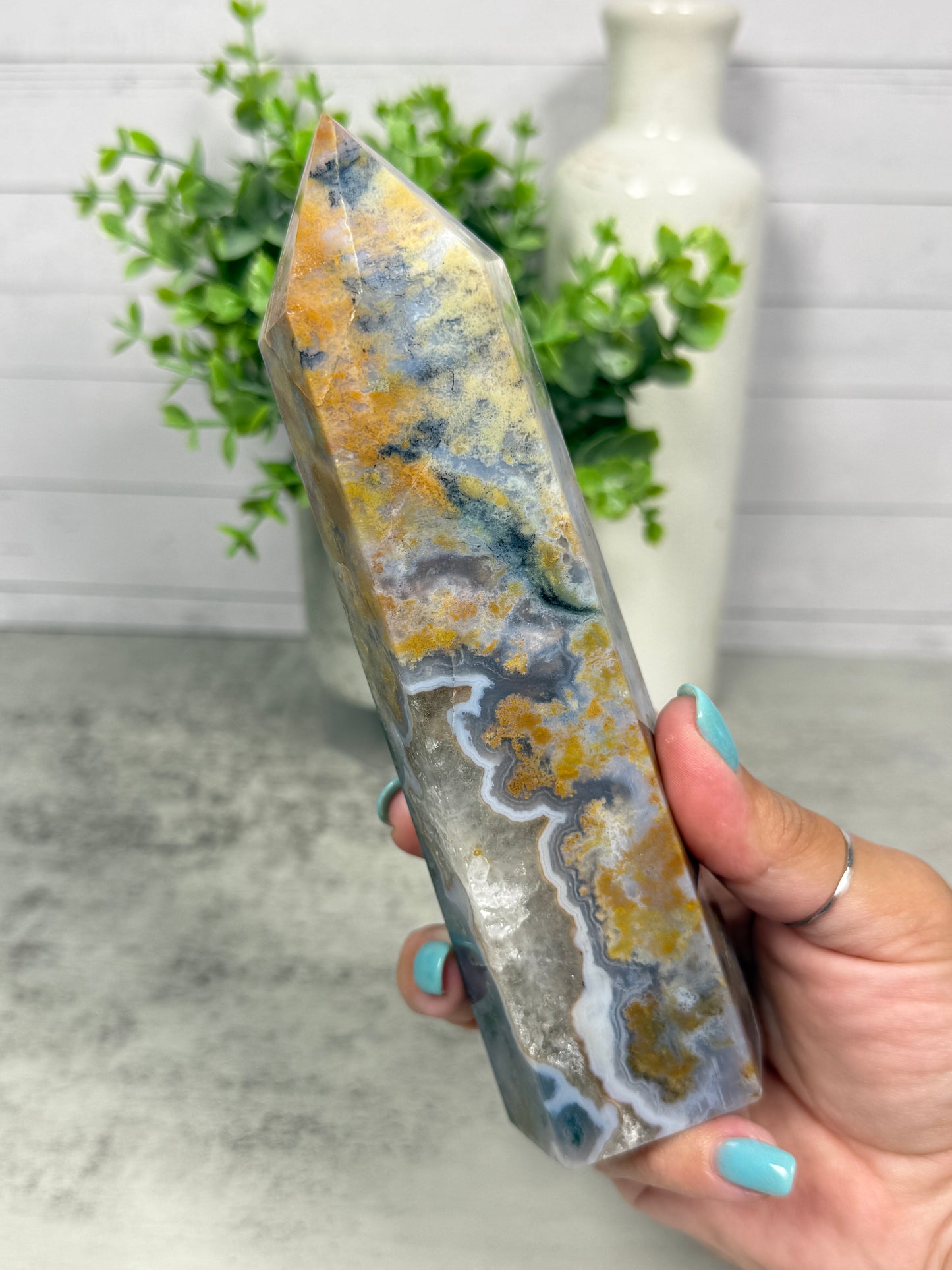 Imperfect 4 Season Moss Agate Tower