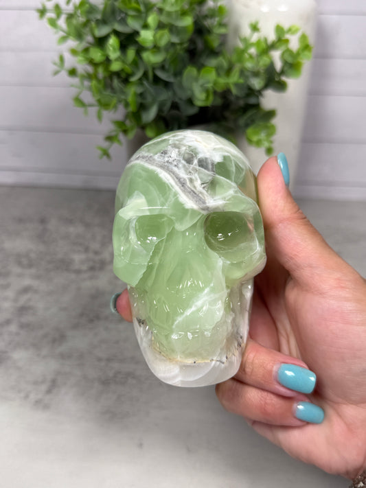 Green Onyx Skulls from Mexico