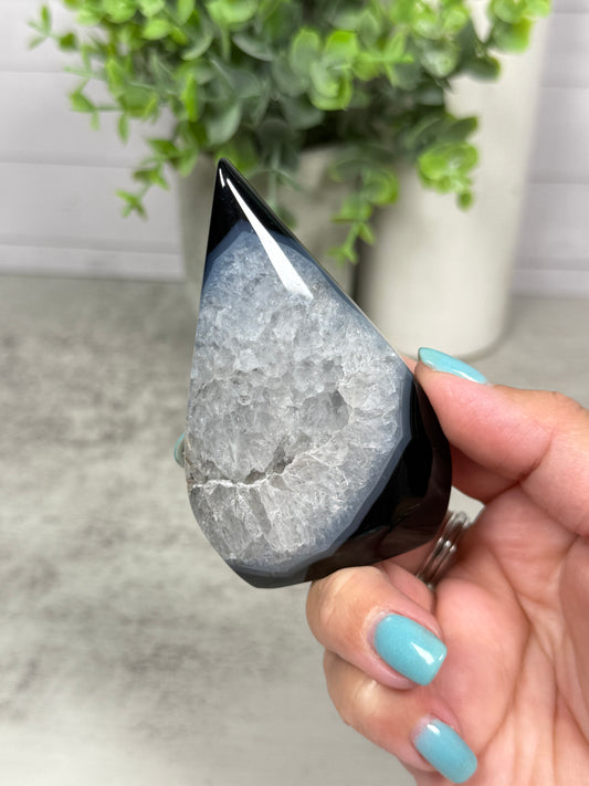 Black Agate Teardrops