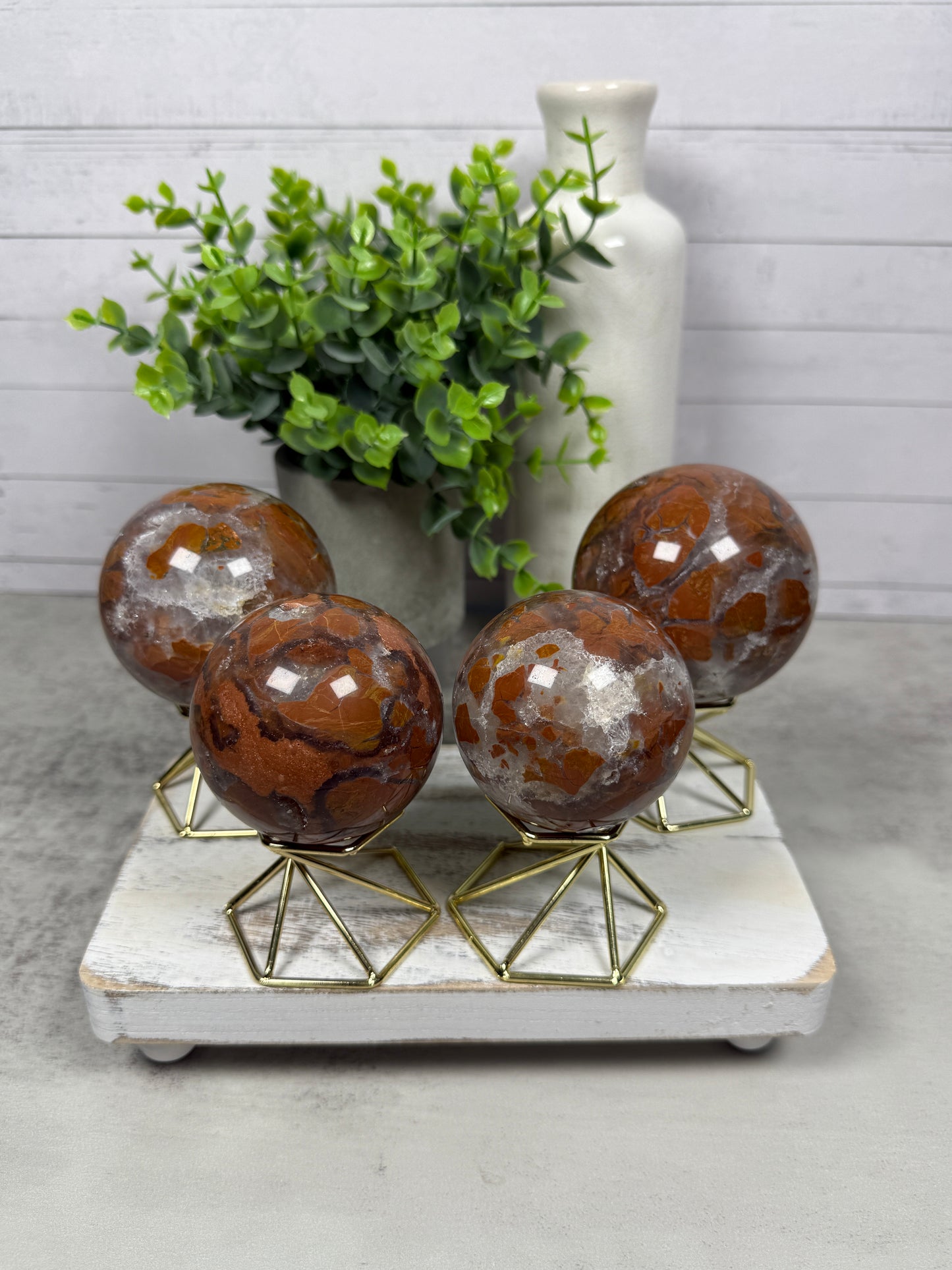 Brecciated Agate Spheres