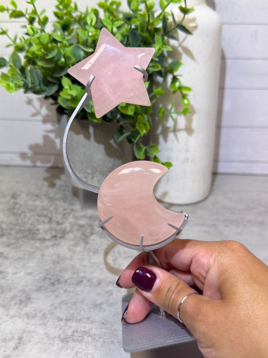 Rose Quartz Moon | Lunas + Stars