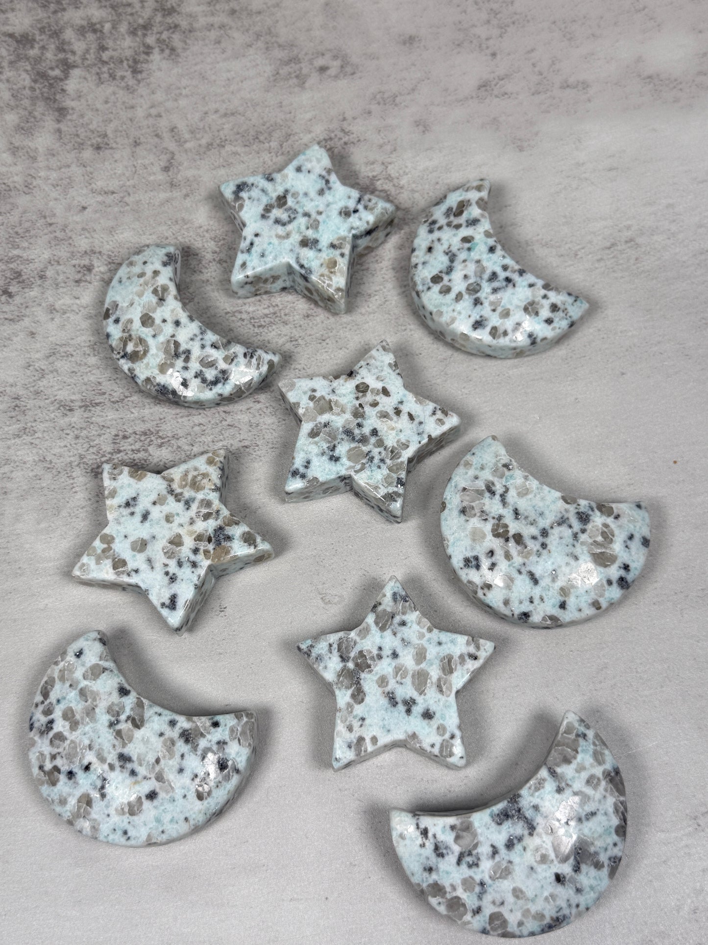 Kiwi Jasper Stars + Moons - Intuitively Chosen