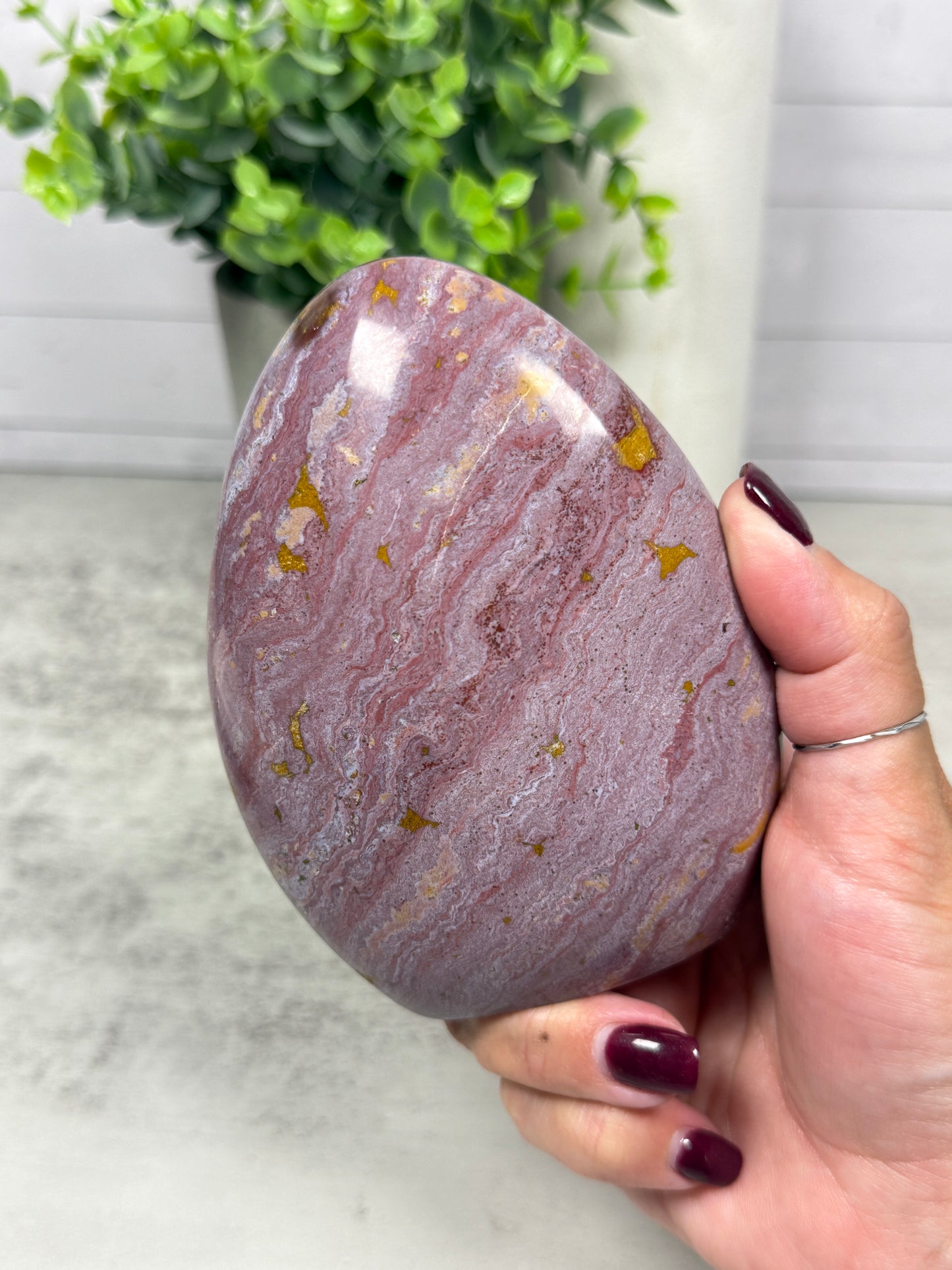 Pink Ocean Jasper Free Form