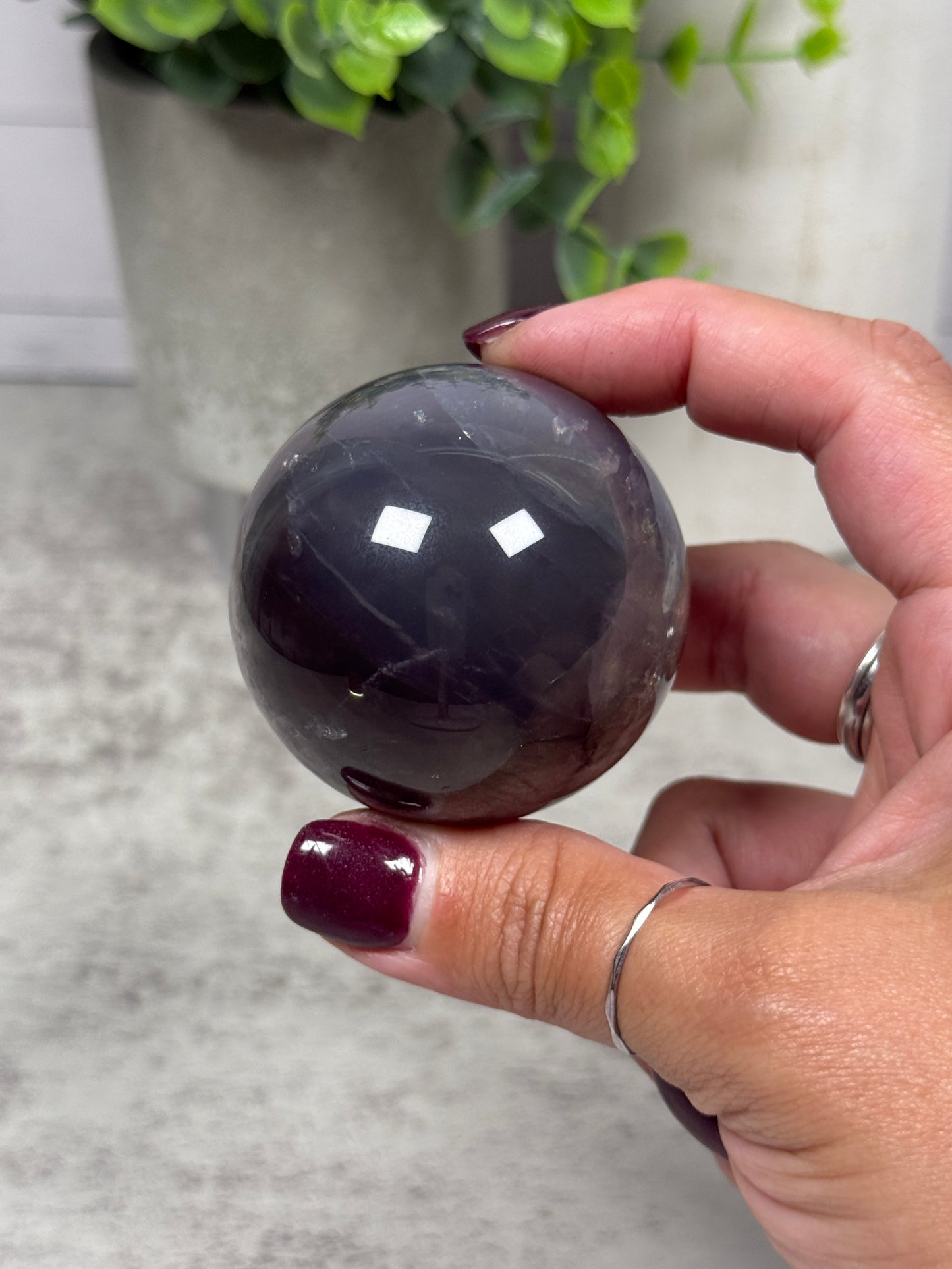 Blue Rose Quartz Sphere - High Quality