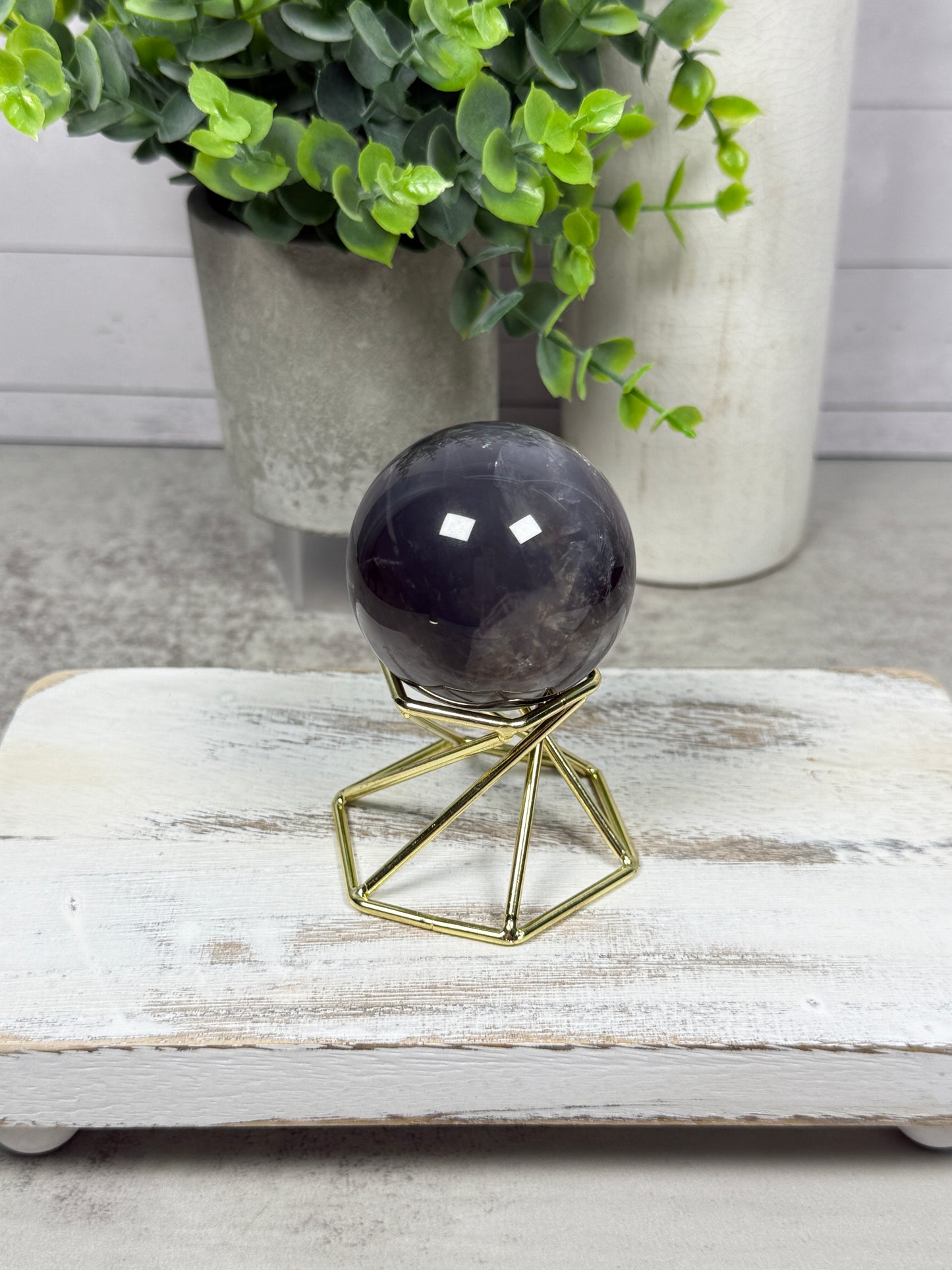 Blue Rose Quartz Sphere - High Quality