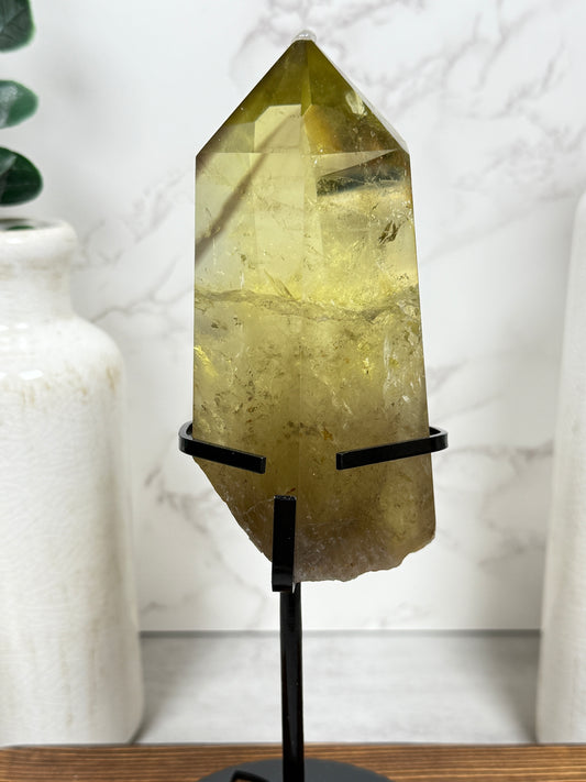 Citrine Points on Stands
