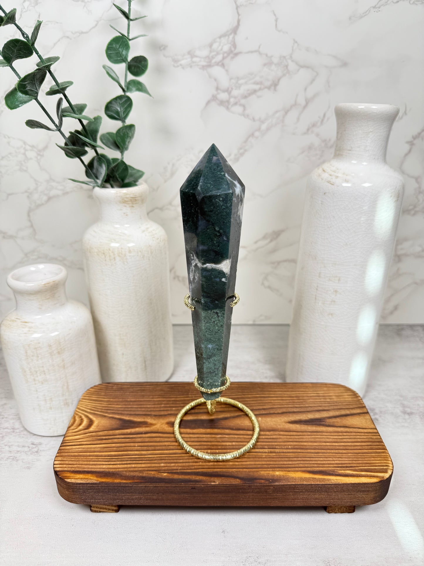 Moss Agate Wands