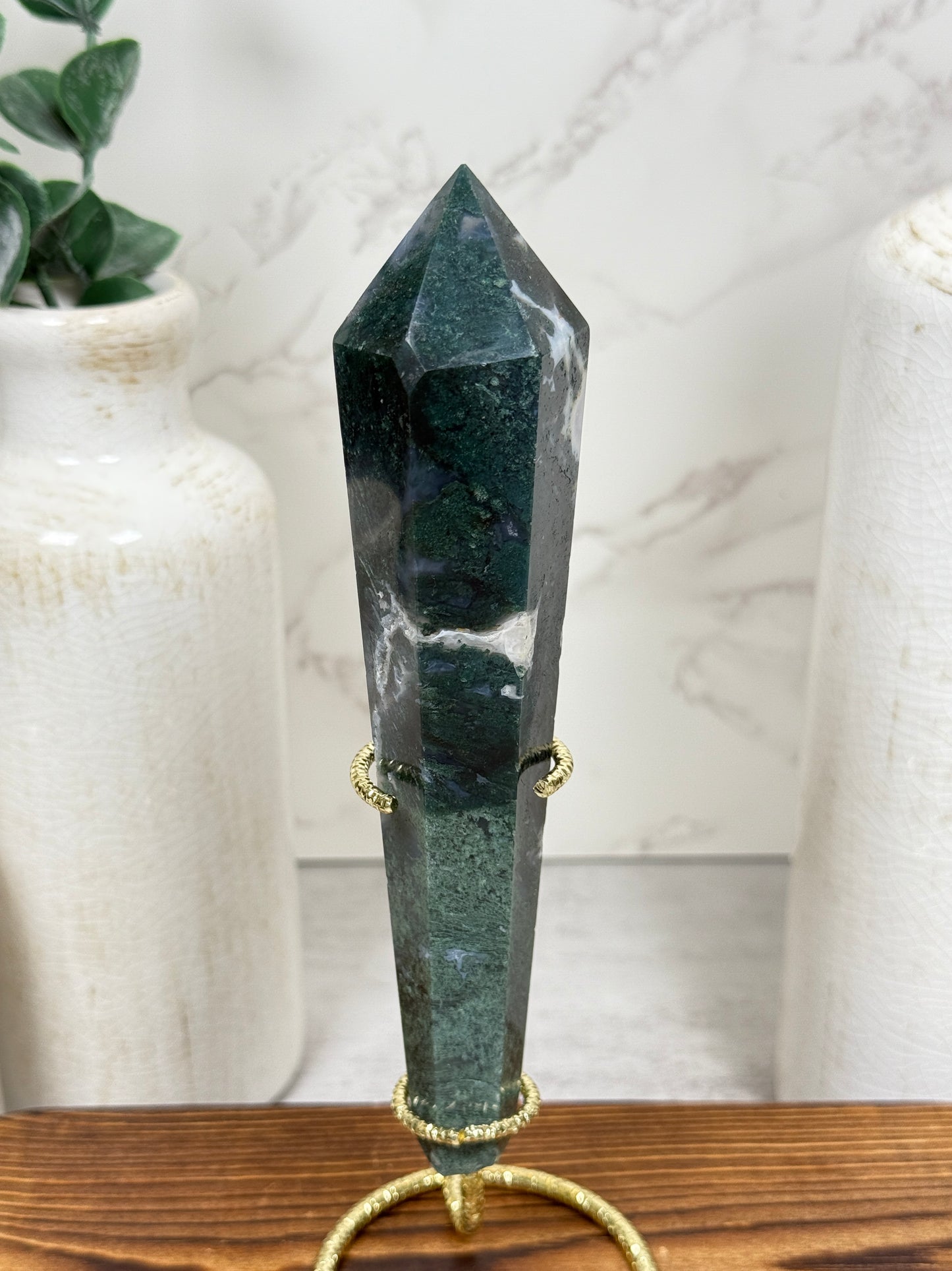 Moss Agate Wands
