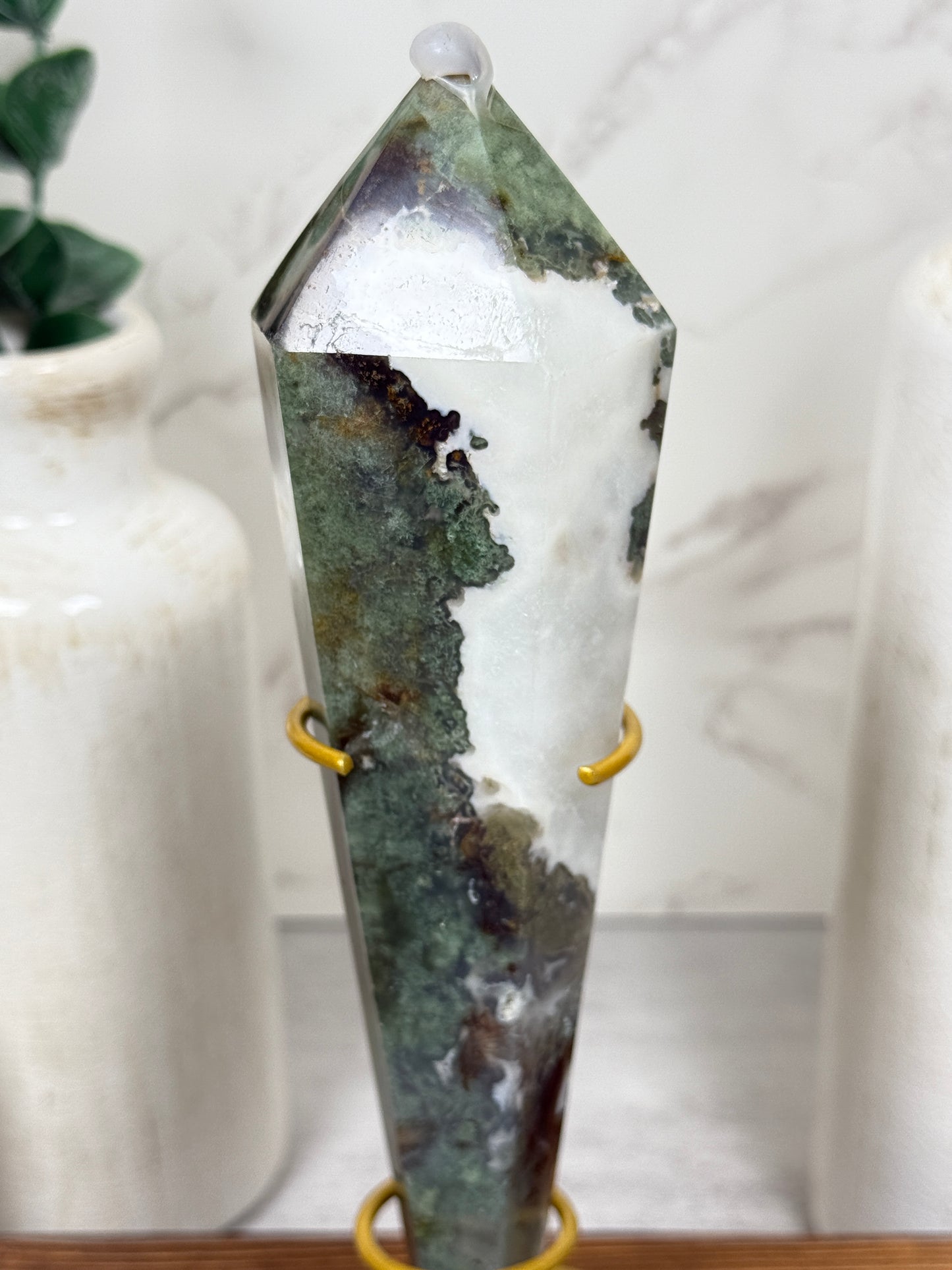 Moss Agate Wands