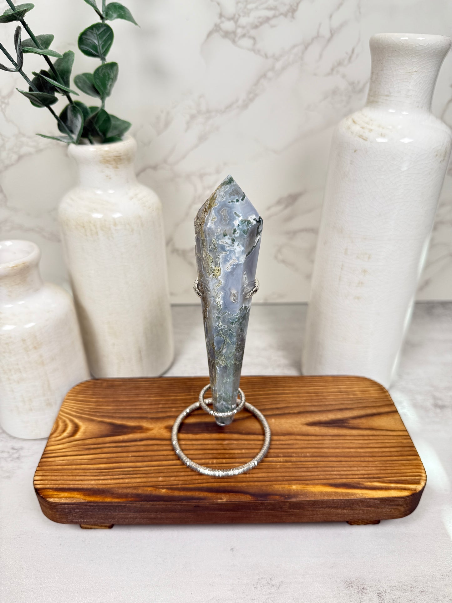 Moss Agate Wands