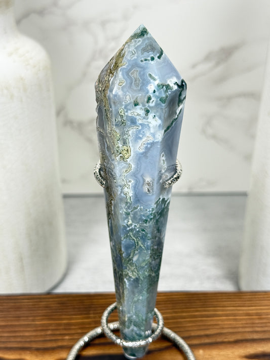 Moss Agate Wands
