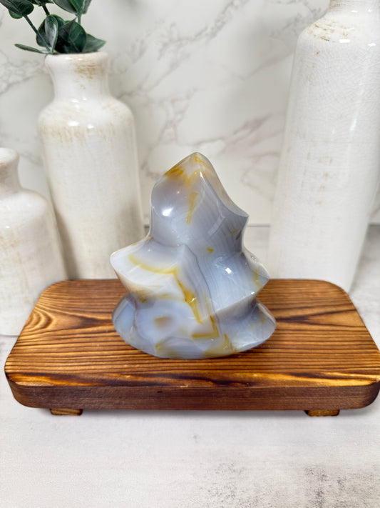 Orca Agate Flame - A