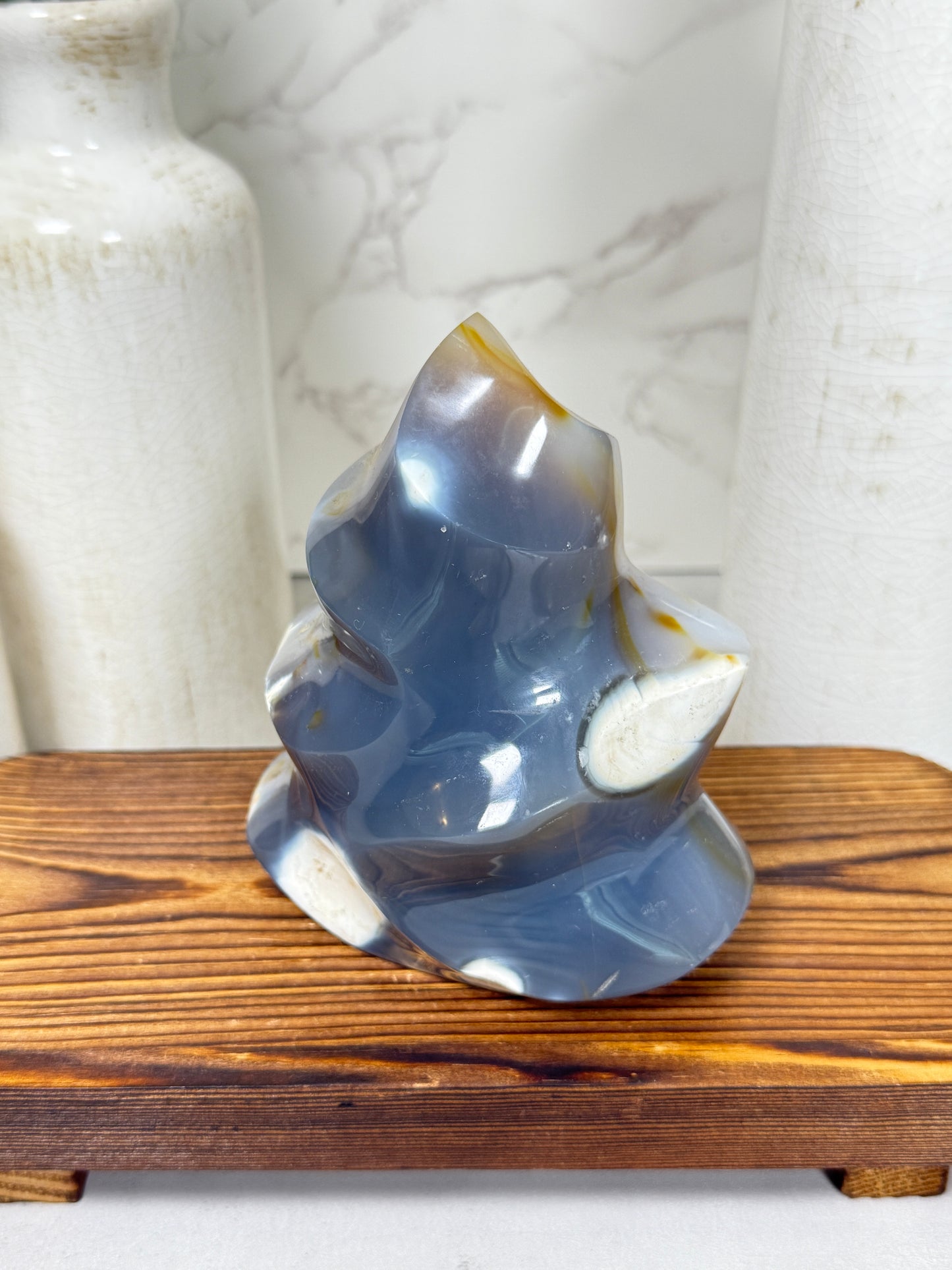 Orca Agate Flame - A