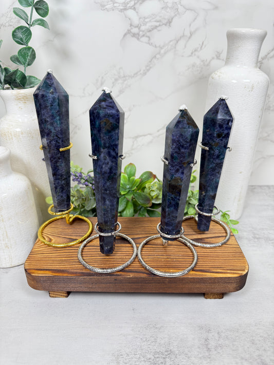 Iolite, Blue Apatite, Green Tourmaline Mix Wands