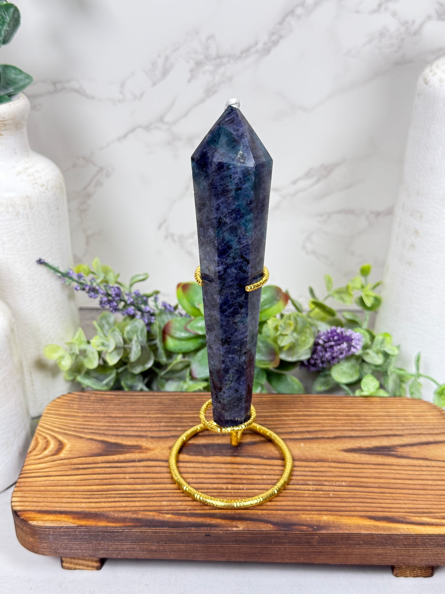 Iolite, Blue Apatite, Green Tourmaline Mix Wands