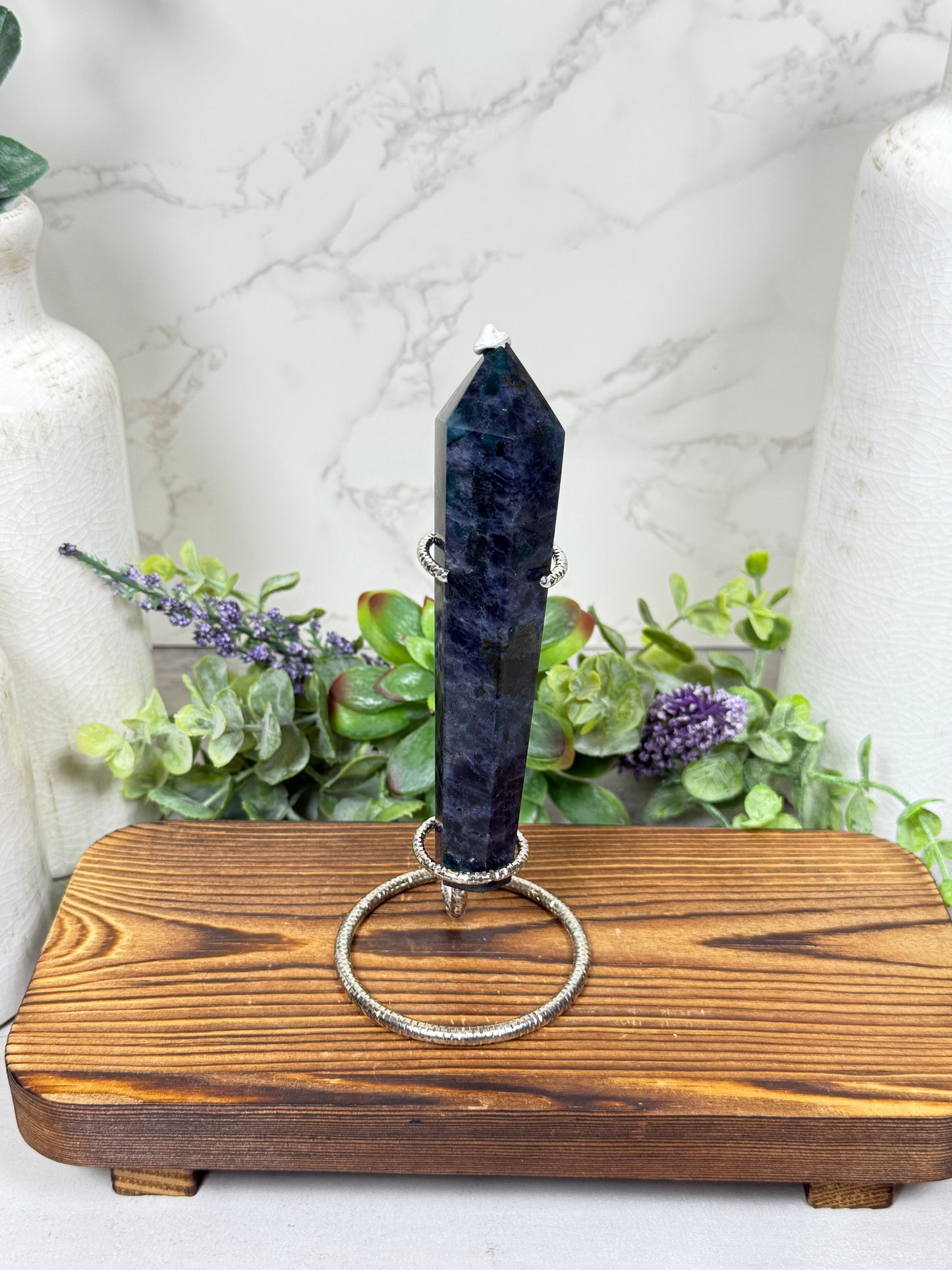 Iolite, Blue Apatite, Green Tourmaline Mix Wands