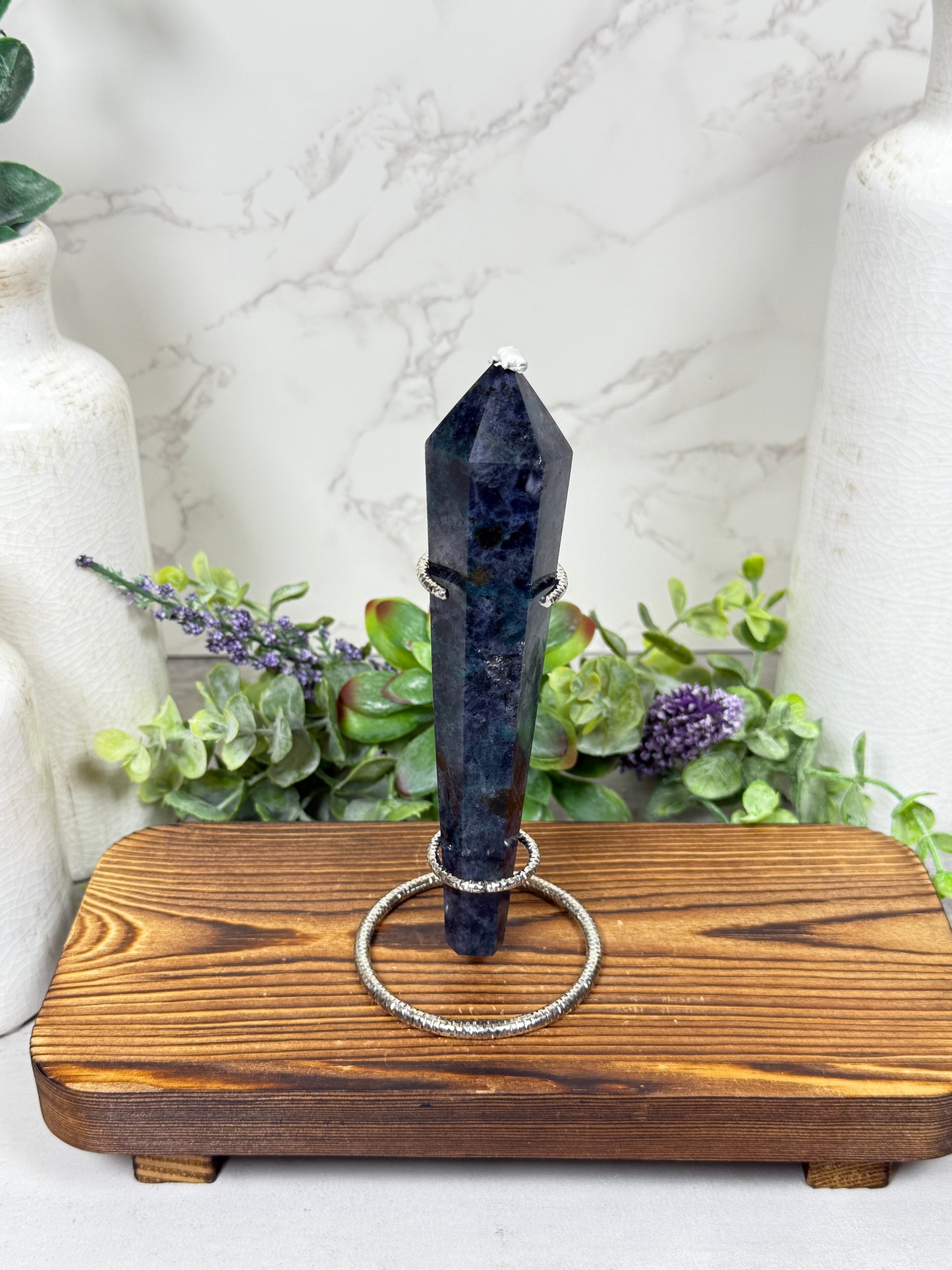 Iolite, Blue Apatite, Green Tourmaline Mix Wands