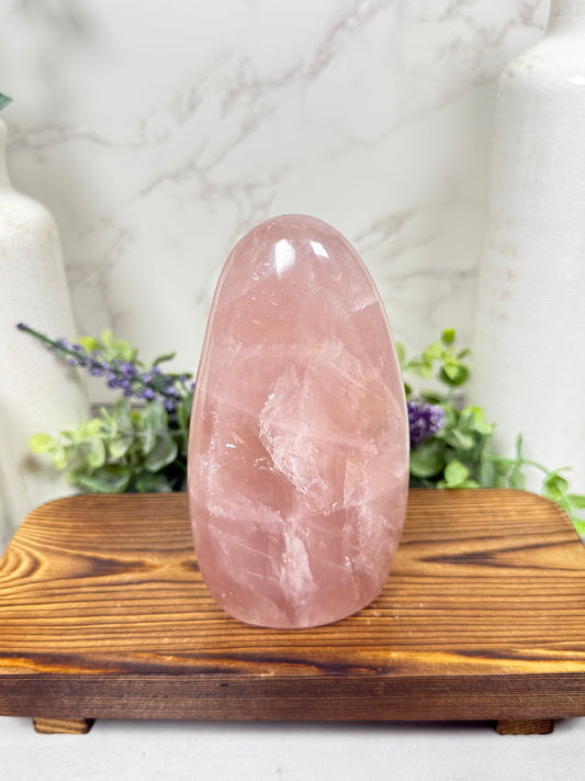 Rose Quartz Free Form - A