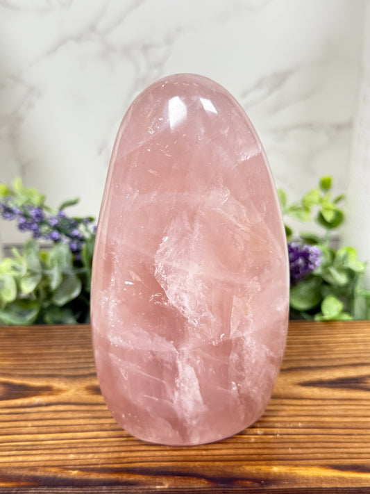Rose Quartz Free Form - A