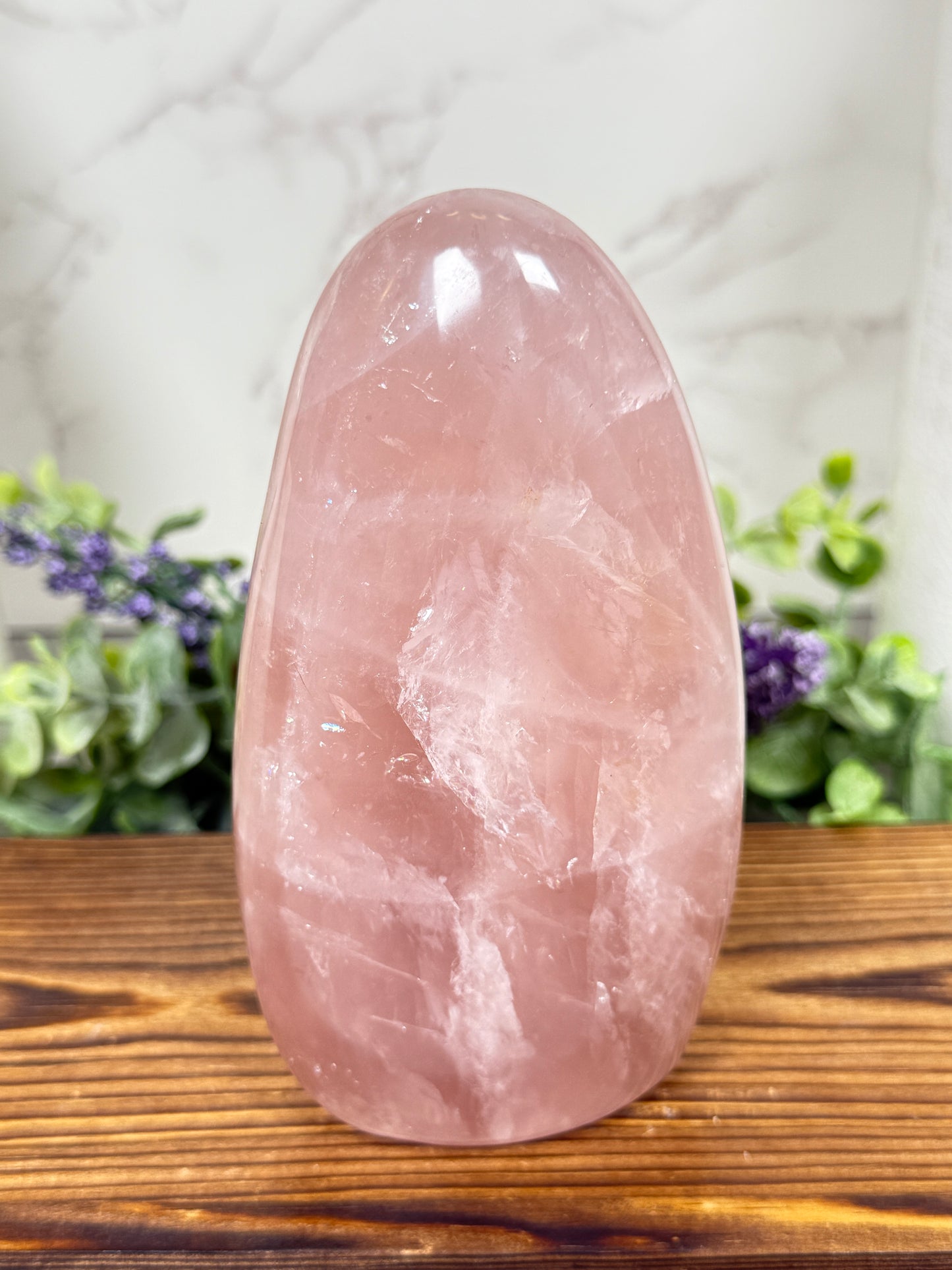Rose Quartz Free Form - A