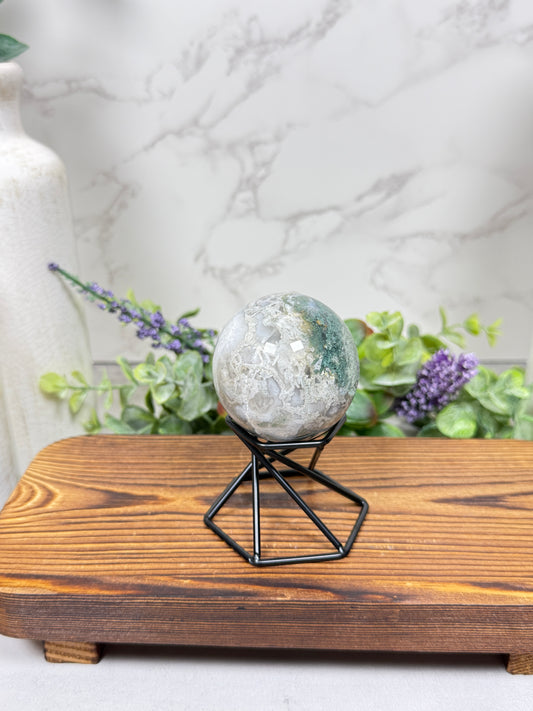 Moss Agate Sphere - A