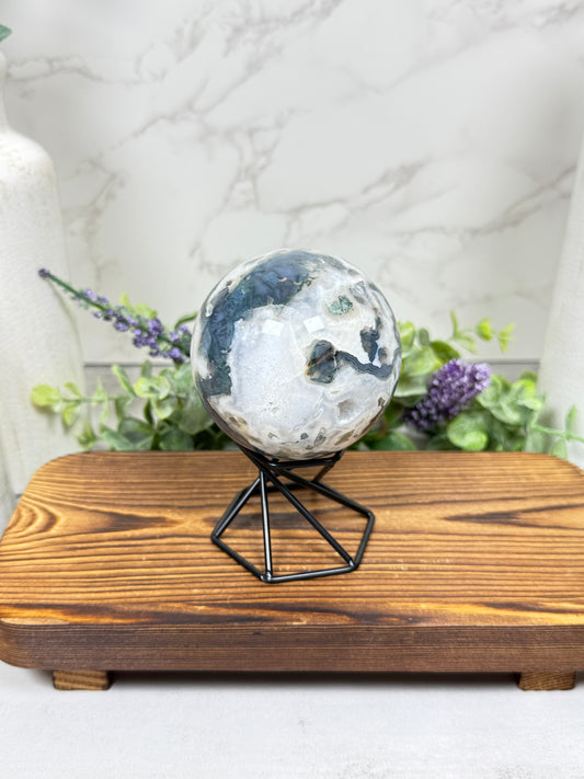 Moss Agate Sphere - D