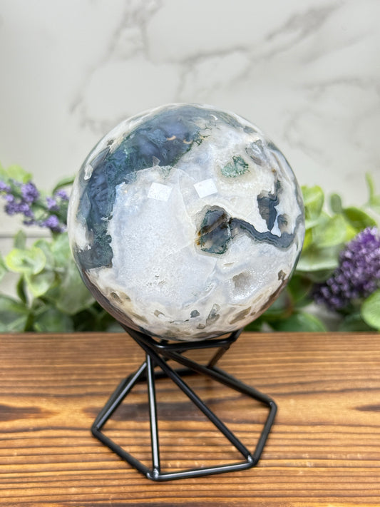 Moss Agate Sphere - D
