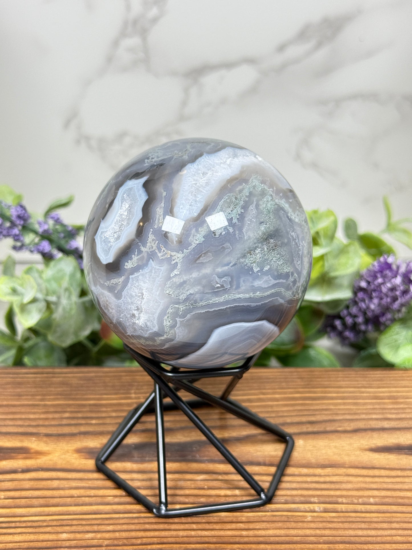 Moss Agate Sphere - E