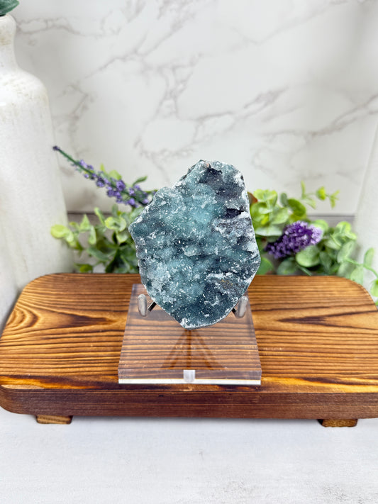 Druzy Green Chalcedony