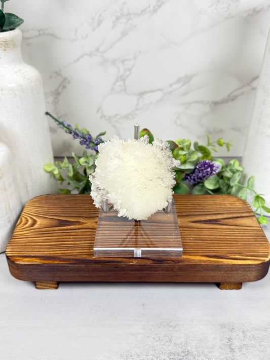 White Aragonite Puff