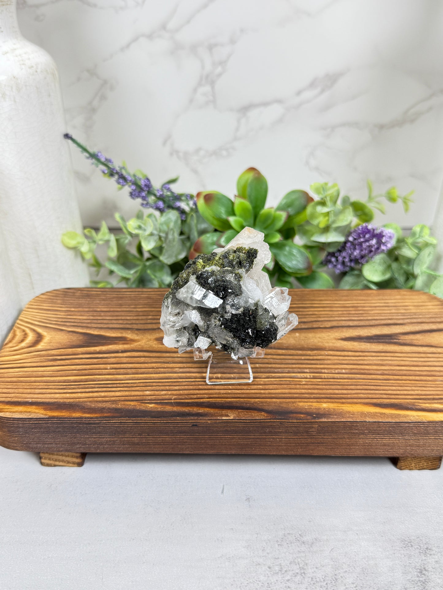 Epidote in Quartz