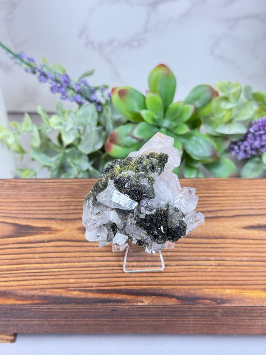 Epidote in Quartz