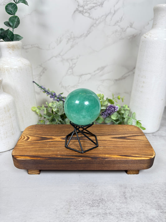 Green Fluorite Sphere